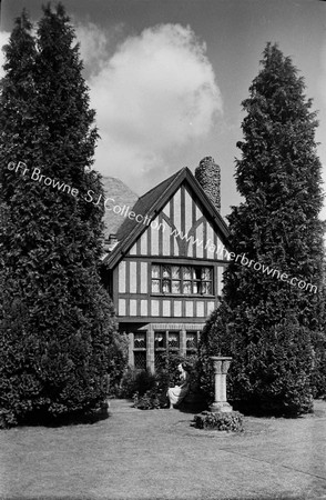 ST OLAVE'S S.FRONT  & SUNKEN GARDEN WITH MRS TAYLOR FROM TENNIS COURT